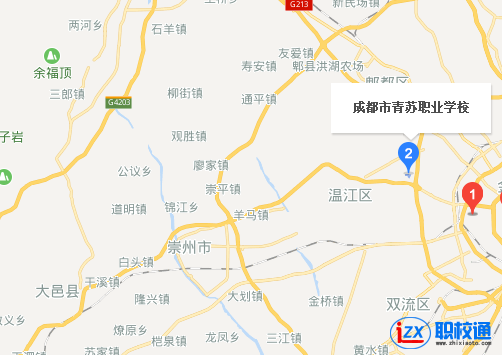 成都市青蘇職業(yè)中專學校地址及乘車路線