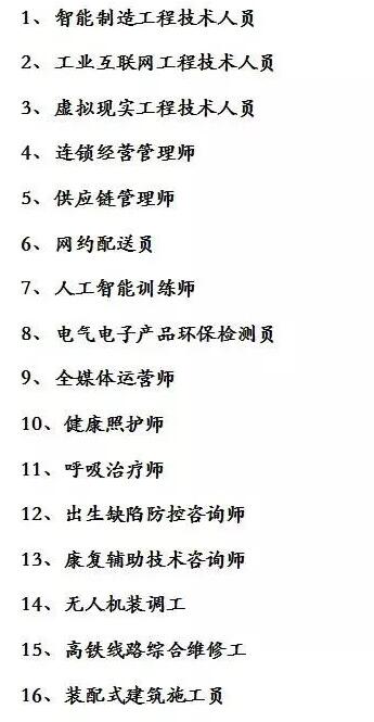 16個新職業(yè)公布，最亮的是它……