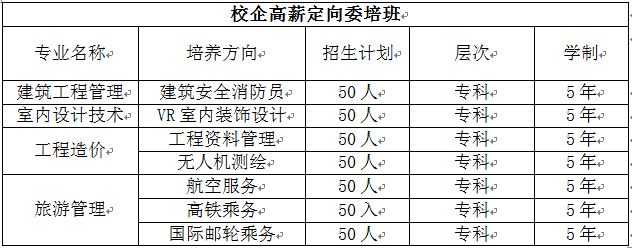 2020年云南科技信息職業(yè)學(xué)院五年制大專招生簡(jiǎn)章計(jì)劃